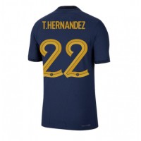 Frankrike Theo Hernandez #22 Fotballklær Hjemmedrakt VM 2022 Kortermet
